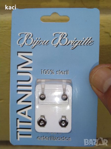 Обеци от титан, за пробиване на уши / стават и за носене., снимка 1