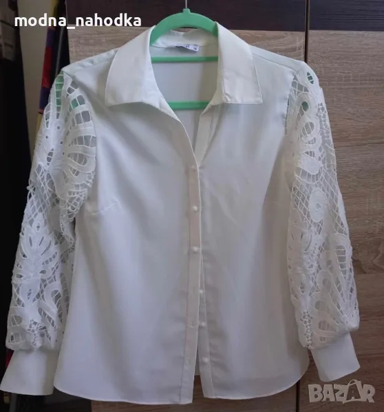 Бяла риза с бродерия , снимка 1
