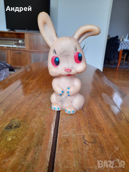 Стара играчка заек #2, снимка 1