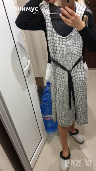 Рокля в сребристо, снимка 1