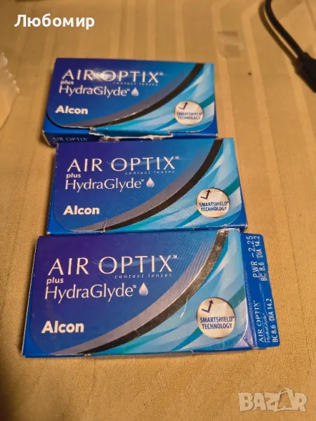 Air Optix plus HydraGlyde 23лещи  -2.25, снимка 1