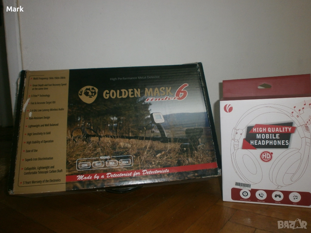 Металдетектор Металотърсач Залатотърсач - Golden Mask 6 - 5-15-30khz, снимка 1