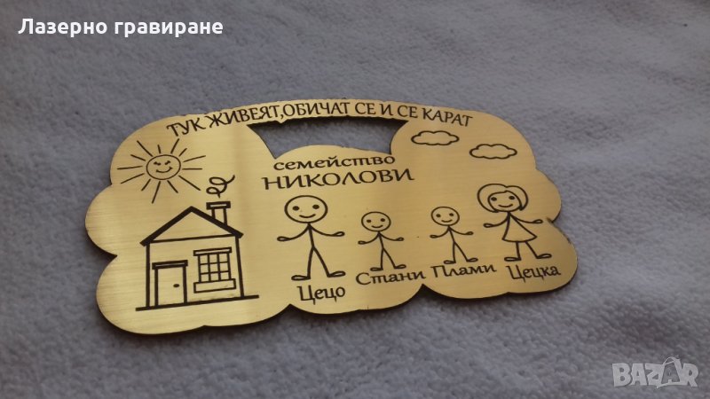 ТОП ЦЕНА-Табели за врата" Семейство...", снимка 1