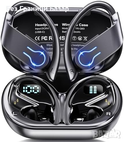 Нови Bluetooth 5.3 слушалки с двоен цифров дисплей Водоустойчиви, снимка 1