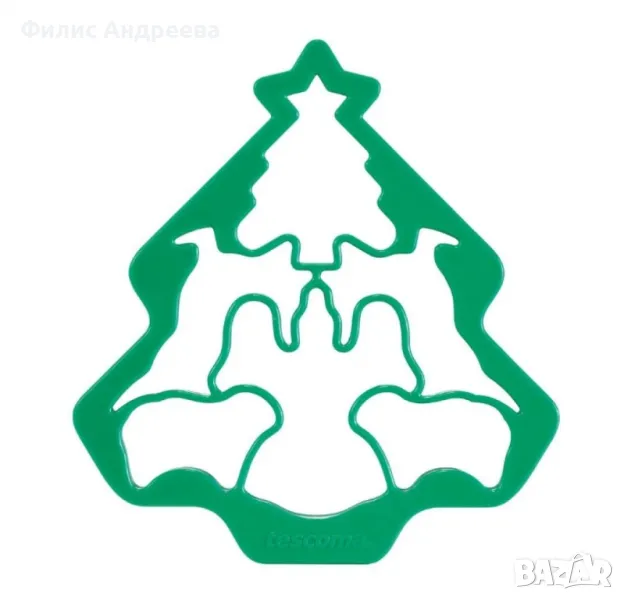 Комплект коледни форми за сладки 6 в 1, снимка 1
