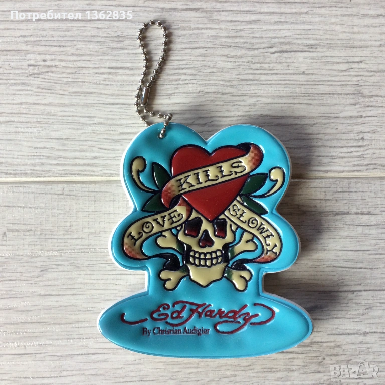 НОВ оригинален ключодържател / накит / висулка на ED HARDY от САЩ, снимка 1