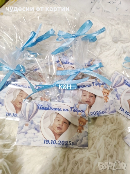 Магнити със снимка подаръци за гости Погача Рожден ден, снимка 1