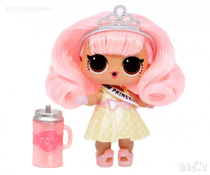 Кукла L.O.L. - 580348 - Hair! Hair! Hair!, розова коса и жълта рокля, снимка 1