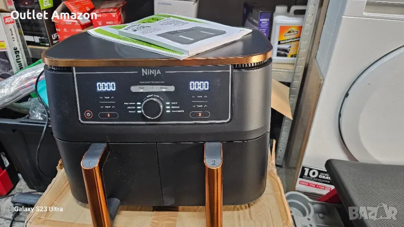 Фритюрник с горещ въздух Ninja AF400EU, 2470W, 9.5 л,, снимка 1