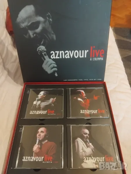 Charles Aznavour ‎– Aznavour Live Á L'Olympia - комплект от оригинални дискове в луксозна кутия, снимка 1