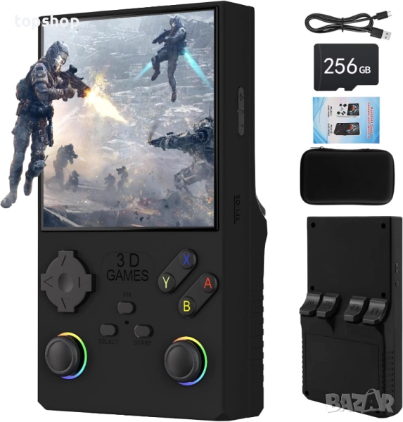 Нова V40 Ретро преносима конзола за видеоигри, 40 000 ретро игри в 1 конзола с отворен код Linux ..., снимка 1