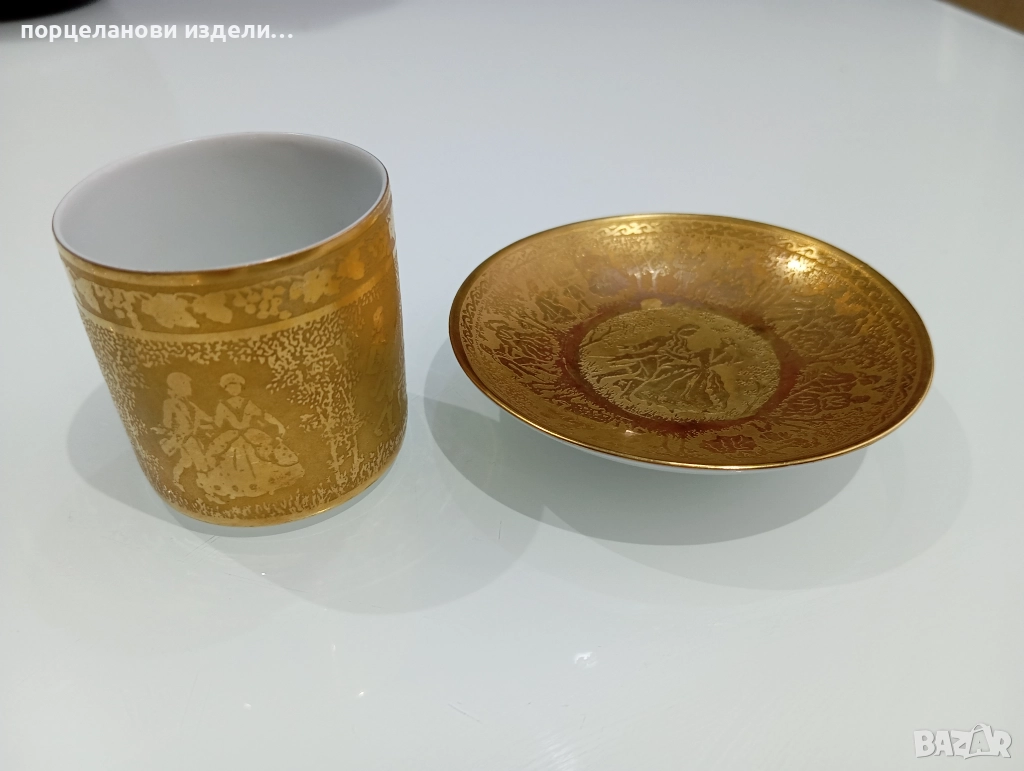 Стар порцеланов сет маркиран , снимка 1