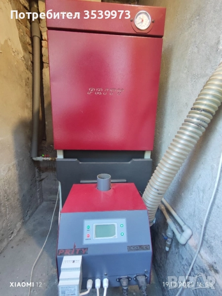 Пелетен котел PRITY + горелка и помпа , снимка 1