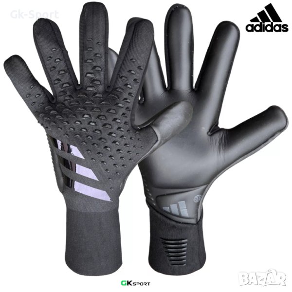 Вратарски ръкавици ADIDAS PREDATOR GL PRO BLACK/BLACK/BLACK размер 6,8, снимка 1