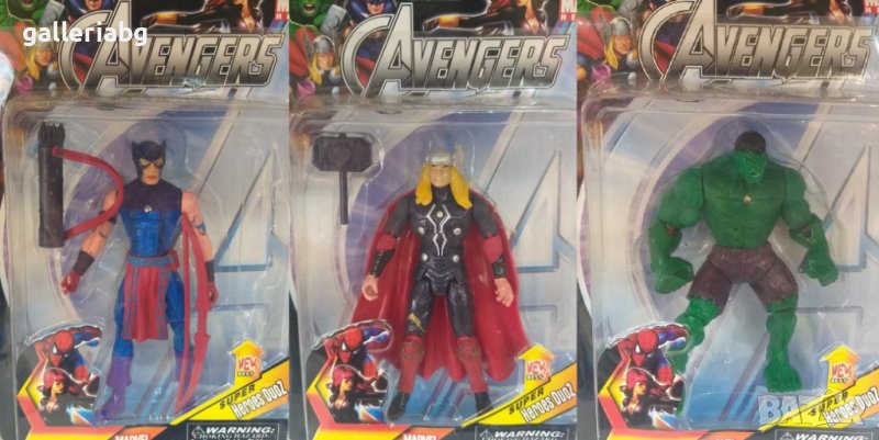 Фигурки на герой от Марвел (Marvel, Thor, Hulk, Hawkeye, снимка 1