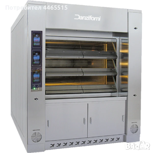  Професионална електрическа пещ за хляб JOLLY 3C/1P60-160 – 3 независими камери с пара, снимка 1