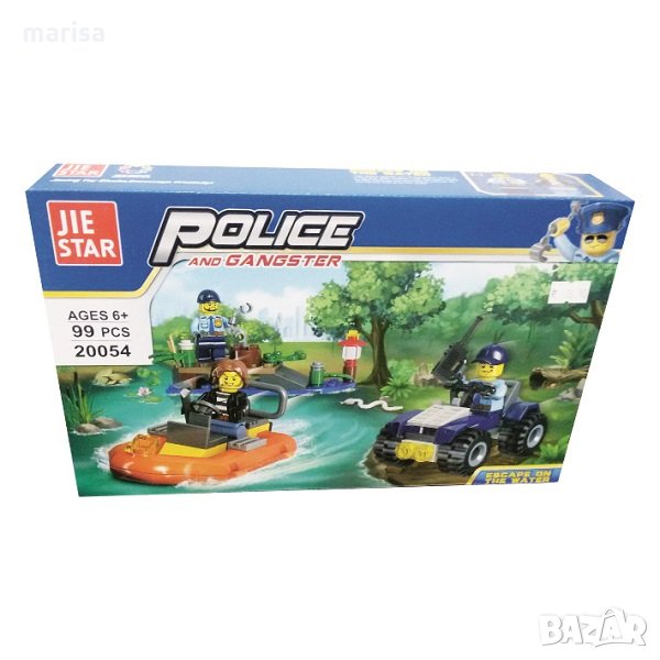Конструктор Полиция 99 части, тип лего, в кутия - 20054, снимка 1