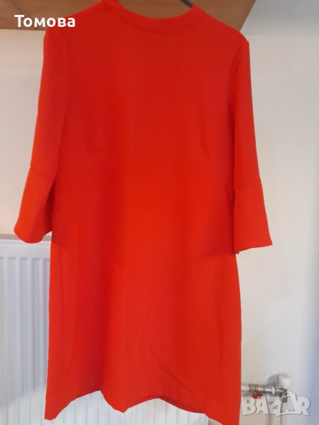 Червена дамска рокля № М, снимка 1