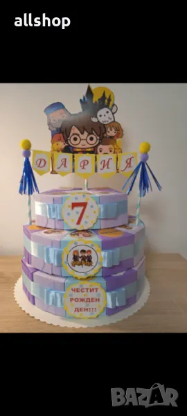 Картонена / хартиена торта ръчна изработка, с и без пълнеж, снимка 1
