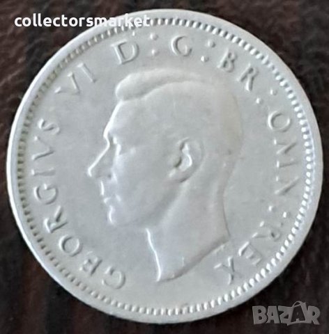 6 пенса 1949, Великобритания, снимка 2 - Нумизматика и бонистика - 44003269