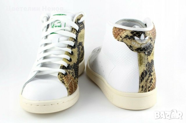 кецове Adidas Originals Stan Smith mid Sneaker Special Edition Snake номер 39, снимка 6 - Кецове - 27189629