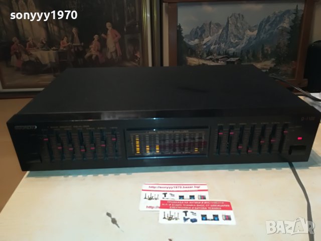 ПОРЪЧАН-SOUNDWAVE Q-1100 EQUALIZER-ВНОС SWISS 2009221125, снимка 1 - Ресийвъри, усилватели, смесителни пултове - 38059216