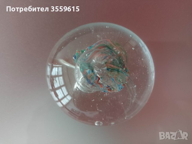 абстрактен стъклен сувенир от Италия, снимка 1