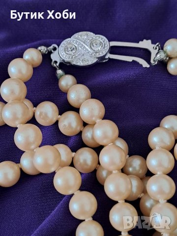 Винтидж перлен гердан, снимка 5 - Антикварни и старинни предмети - 38622158