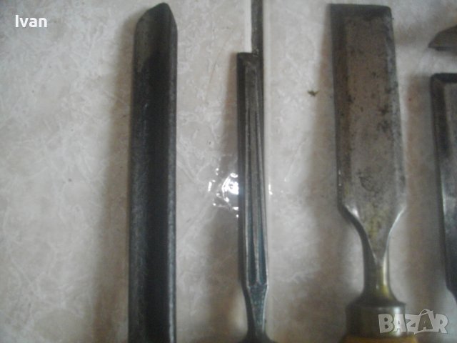12 броя Ръчно Дърводелско Длето За Стружуване на Струг/Ръчна Дърворезба-Старо Качество-Масивни-Профи, снимка 4 - Други инструменти - 43451191