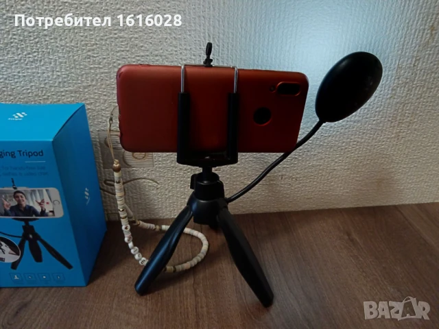 LED Vlogging Tripod - Статив за влогове с лед осветление., снимка 4 - Селфи стикове, аксесоари - 50676216
