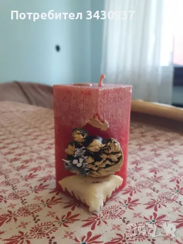 Коледна свещ- Дева Мария, Христос