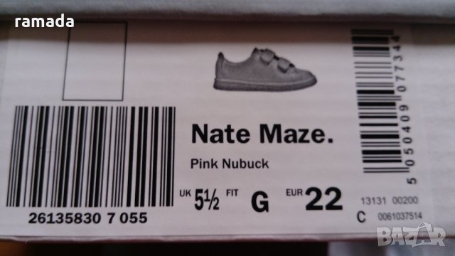 Обувки Clarks 22 розови, снимка 6 - Детски обувки - 28143940