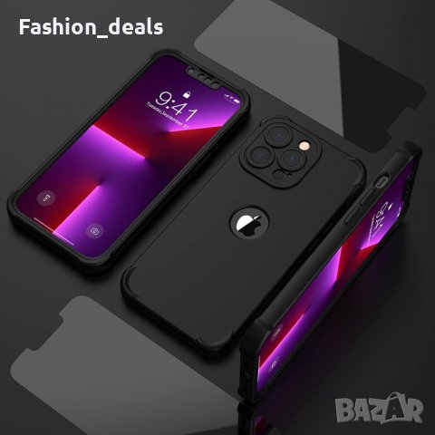 Нов Защитен калъф кейс гръб с протектор за екран за телефон iPhone 13 Pro 6.1 инча Айфон Защита , снимка 4 - Калъфи, кейсове - 38330911