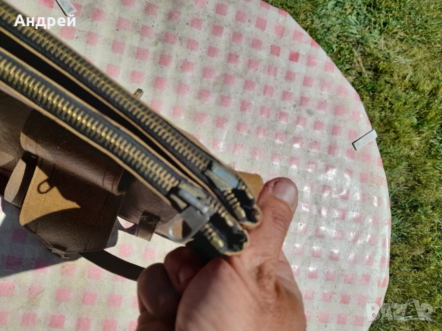 Стара дамска кожена чанта #13, снимка 9 - Антикварни и старинни предмети - 36891272