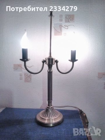 Настолни лампи нощни тип ,,свещник" 2броя., снимка 2 - Антикварни и старинни предмети - 43213442
