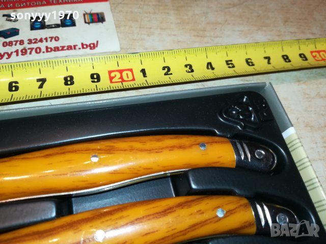 laguiole-france 6 кафяви ножа 0812210909, снимка 7 - Колекции - 35067464