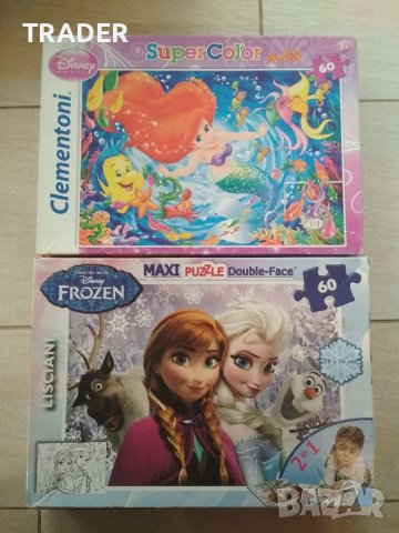 Пъзел Елза и Анна Малката русалка Мики Мини Маус Minnie Mickey Mous, снимка 2 - Игри и пъзели - 40010329