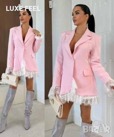 ✨Дамски Сака с Дантела, снимка 11 - Сака - 53498385