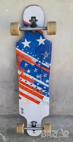 Лонгборд зона американско знаме скейтборд на сащ
