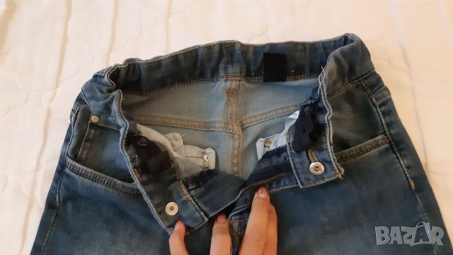 Като нови!Slim Дънки за момче на H&M 134 -140 см за 8 - 9год, снимка 4 - Детски панталони и дънки - 27594705