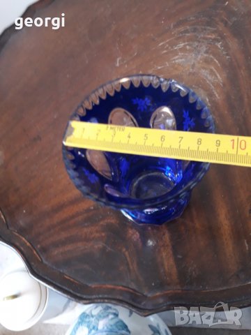 Кристална ваза с позлата Bohemia , снимка 5 - Декорация за дома - 32652371