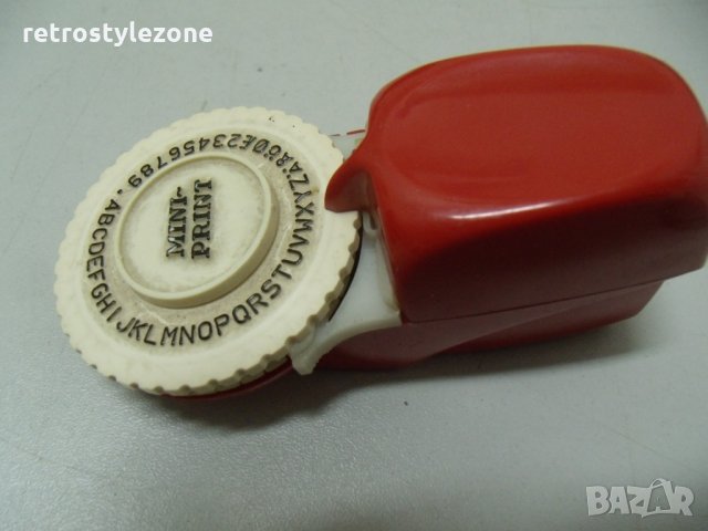 № 3852 стара играчка -  джобен мини принт   - размер 10 / 5 / 3,5 см   - синтетика / пластмаса , снимка 3 - Други ценни предмети - 27667817