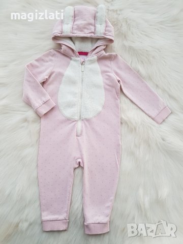 Ватиран гащеризон зайче 12-18 месеца, снимка 6 - Бебешки гащеризони - 38943300