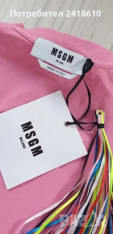 MSGM Milano  Oversize Cotton Womens Size XS НОВО! ОРИГИНАЛ! Дамска Tениска!, снимка 12 - Тениски - 50104351