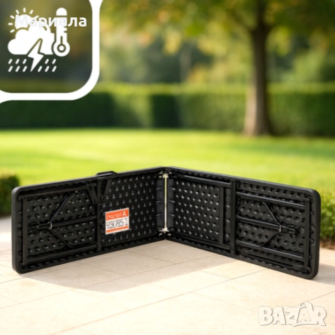 Сгъваема пейка за кетъринг 180 см - здрава и лесна за пренасяне , снимка 4 - Градински мебели, декорация  - 53341589