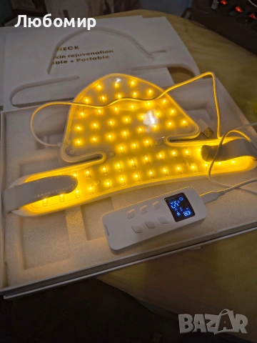 LED маска за светлинна терапия за шия и деколте , снимка 5 - Други - 53118803