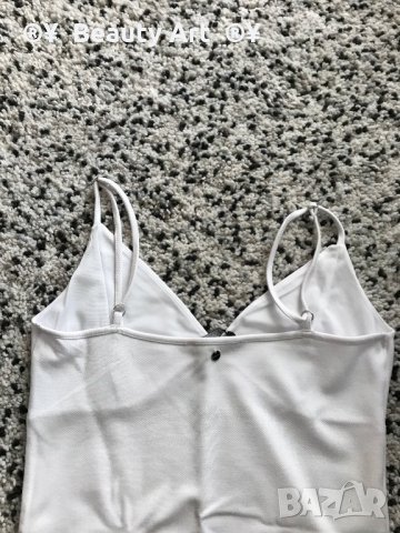 MoHiTo 🔝 Бяло бюстие - боди , с презрамки , S размер , снимка 4 - Корсети, бюстиета, топове - 28649610