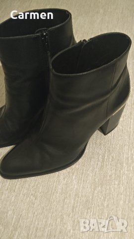 ZARA боти от естествена кожа, снимка 11 - Дамски боти - 32539590