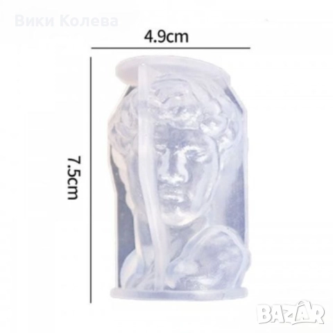 Силиконови молдове „Антични бюстове“ – Давид и Спящо момиче (за свещи и гипс) Описание:, снимка 6 - Форми - 52897757