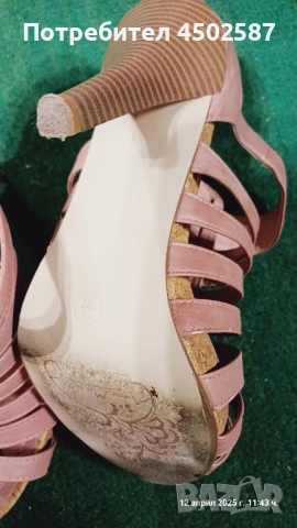 Розови обувки на висок ток, снимка 8 - Дамски обувки на ток - 52122358